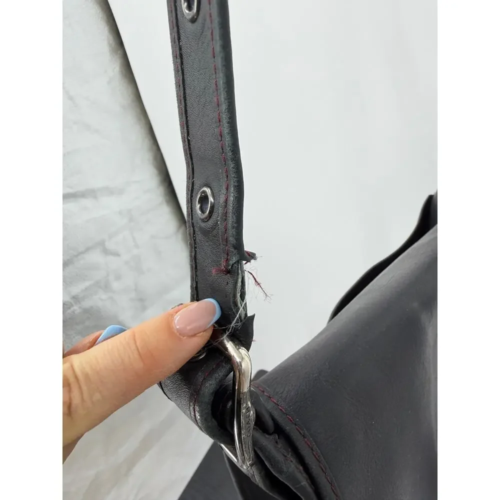 Coach 75th Anniversary Saddle Crossbody Bag Black Leather Limited Edition Flap